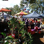 The colourful Bangalow markets