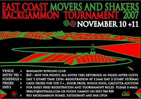 Movers & Shakers Backgammon Tournament